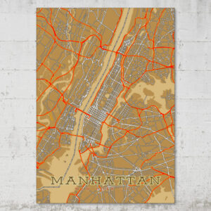 manhattan street map