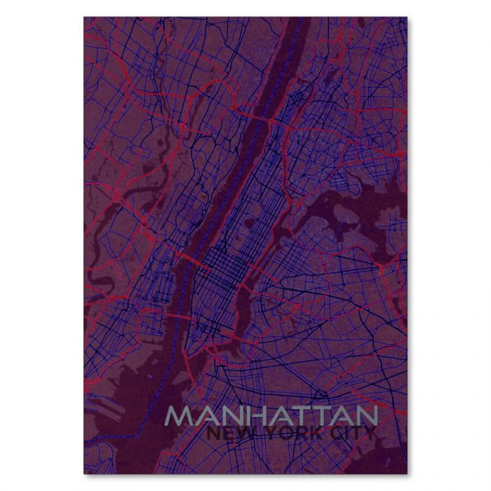 MANHATTAN MAP POSTER