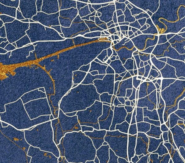 MISTERMAPDESIGN GOLDEN BROWN OMBRE GRUNGE LIVERPOOL ZOOM 02 Liverpool City Merseyside Street Map | Ombre Grunge Texture