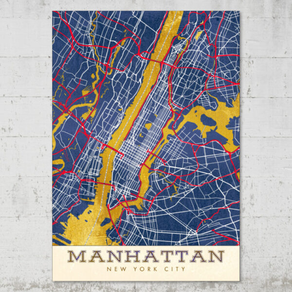manhattan street map