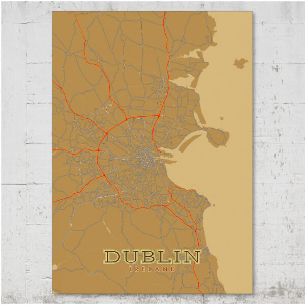 MISTERMAPDESIGN PRODUCT DUBLIN FEATURED IMAGE 750PX X 750PX dublin street map