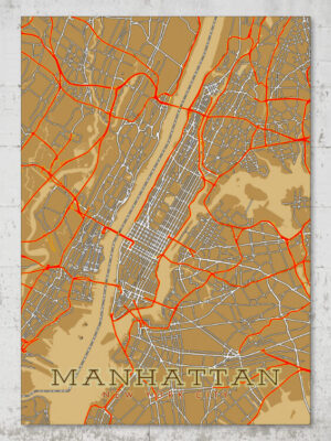 manhattan street map