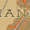 MANHATTAN NYC Street Map Half-Tone Poster