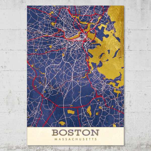 MISTERMAPDESIGN PRODUCT OMBRE GRUNGE IMAGES BOSTON 750PX X 750PX BOSTON STREET MAP