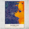 MISTERMAPDESIGN PRODUCT OMBRE GRUNGE IMAGES DUBLIN 750PX X 750PX DUBLIN STREET MAP POSTER