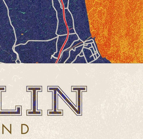 MISTERMAPDESIGN PRODUCT OMBRE GRUNGE IMAGES DUBLIN ZOOM 01 Dublin Street Map | Ombre Grunge Texture