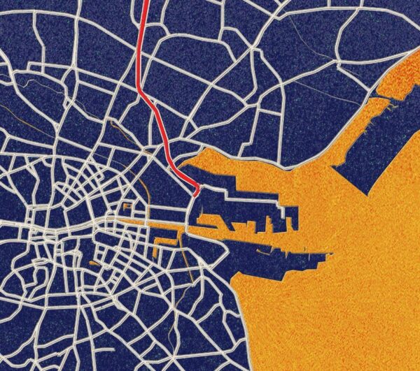 MISTERMAPDESIGN PRODUCT OMBRE GRUNGE IMAGES DUBLIN ZOOM 02 Dublin Street Map | Ombre Grunge Texture