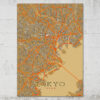 MISTERMAPDESIGN PRODUCT TOKYO FEATURED IMAGE 750PX X 750PX tokyo street map