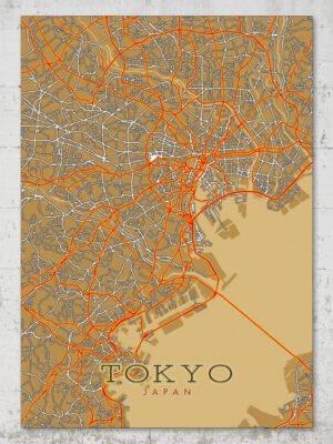 MISTERMAPDESIGN PRODUCT TOKYO FEATURED IMAGE 750PX X 750PX tokyo street map